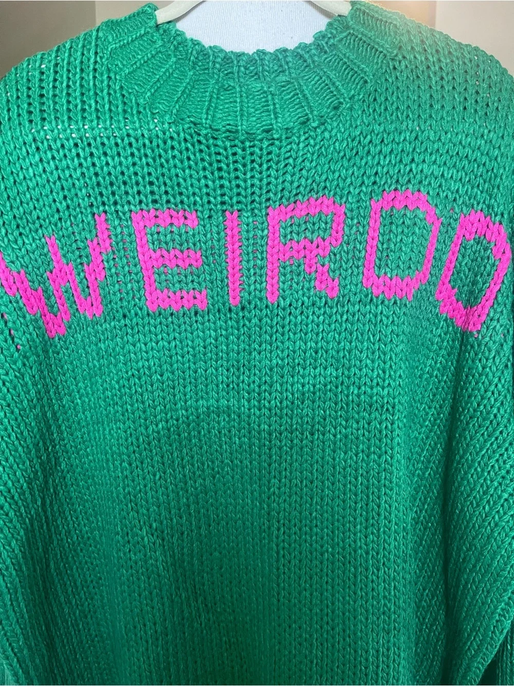 Dressed in LALA chunky WEIRDO sweater